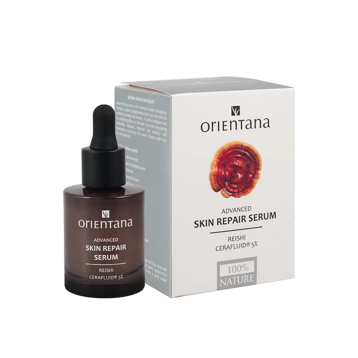 Orientana<br/>Advanced skin repair serum Reishi and Cerafluid® 5%<br/>30 ml