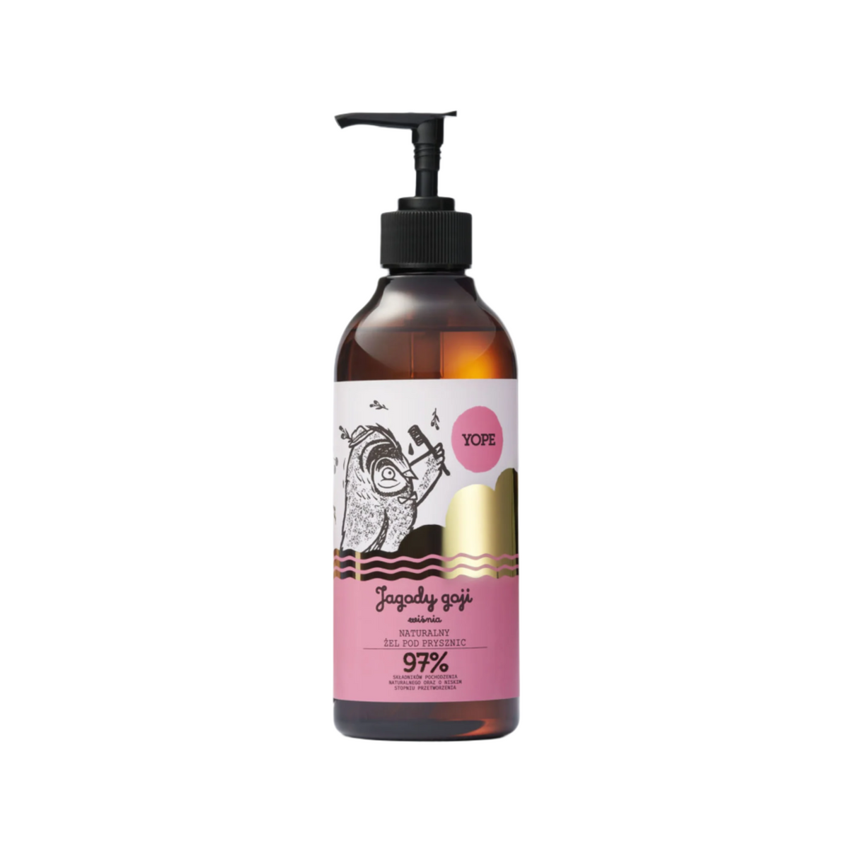 Yope<br/>Natural shower gel Goji Berries and Cherry<br/>400 ml