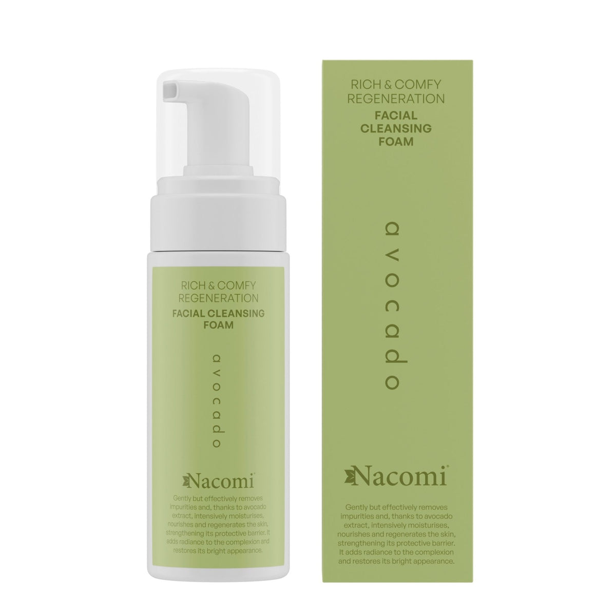 Nacomi<br/>Rich&Comfy regeneration face cleansing foam - Avocado<br/>150 ml