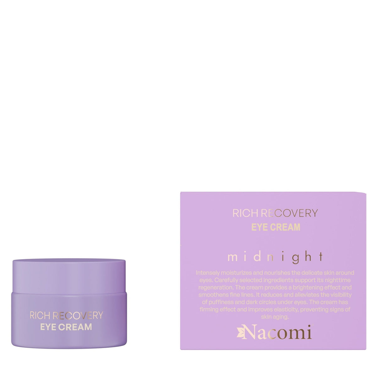 Nacomi<br/>Rich recovery eye cream - Midnight<br/>15 ml