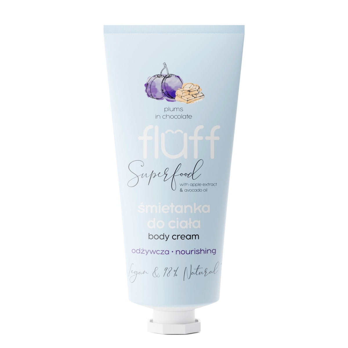 Fluff<br/>Body cream with the scent of Plums in Chocolate<br/>150 ml