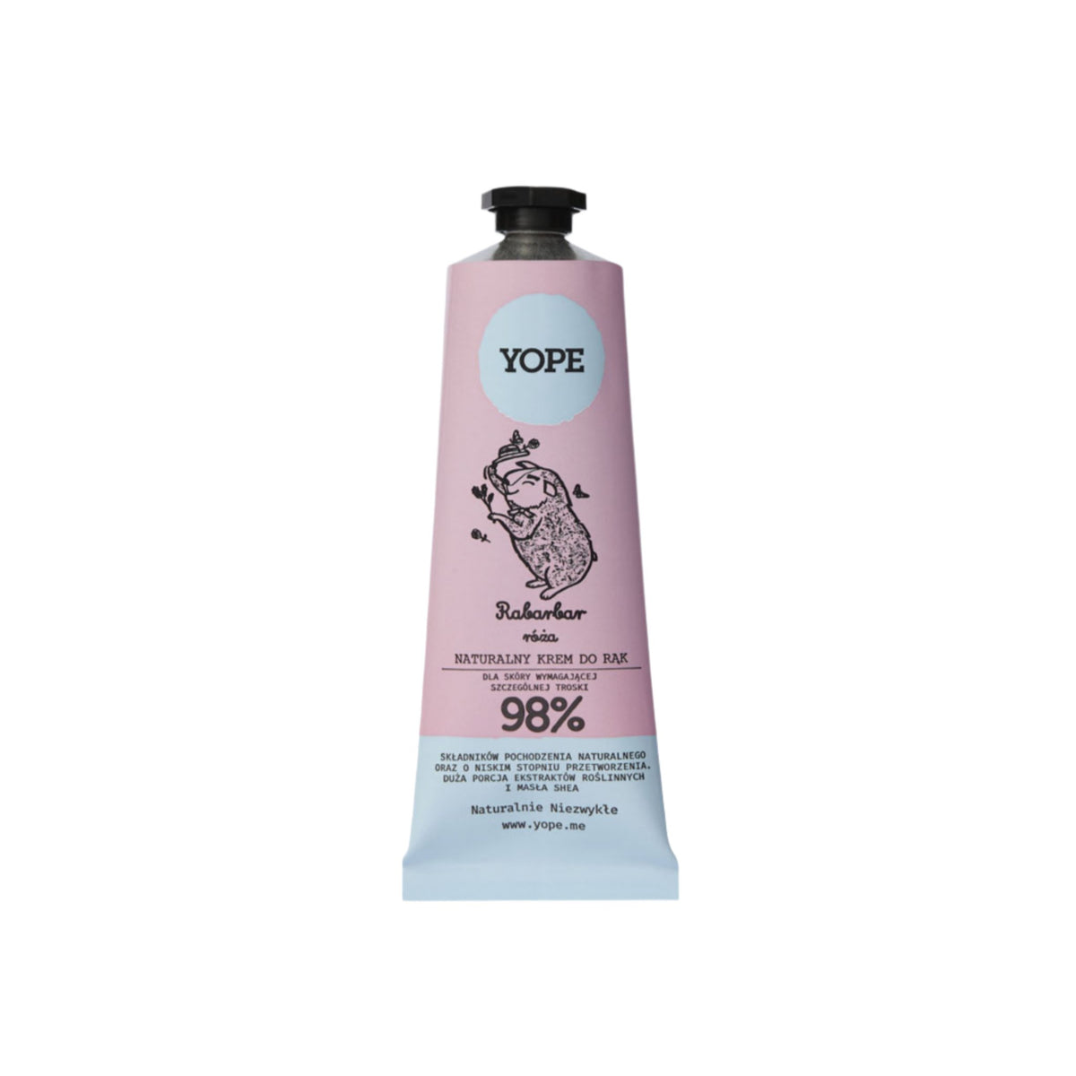 Yope<br/>Natural hand cream Rhubarb & Rose<br/>50 ml