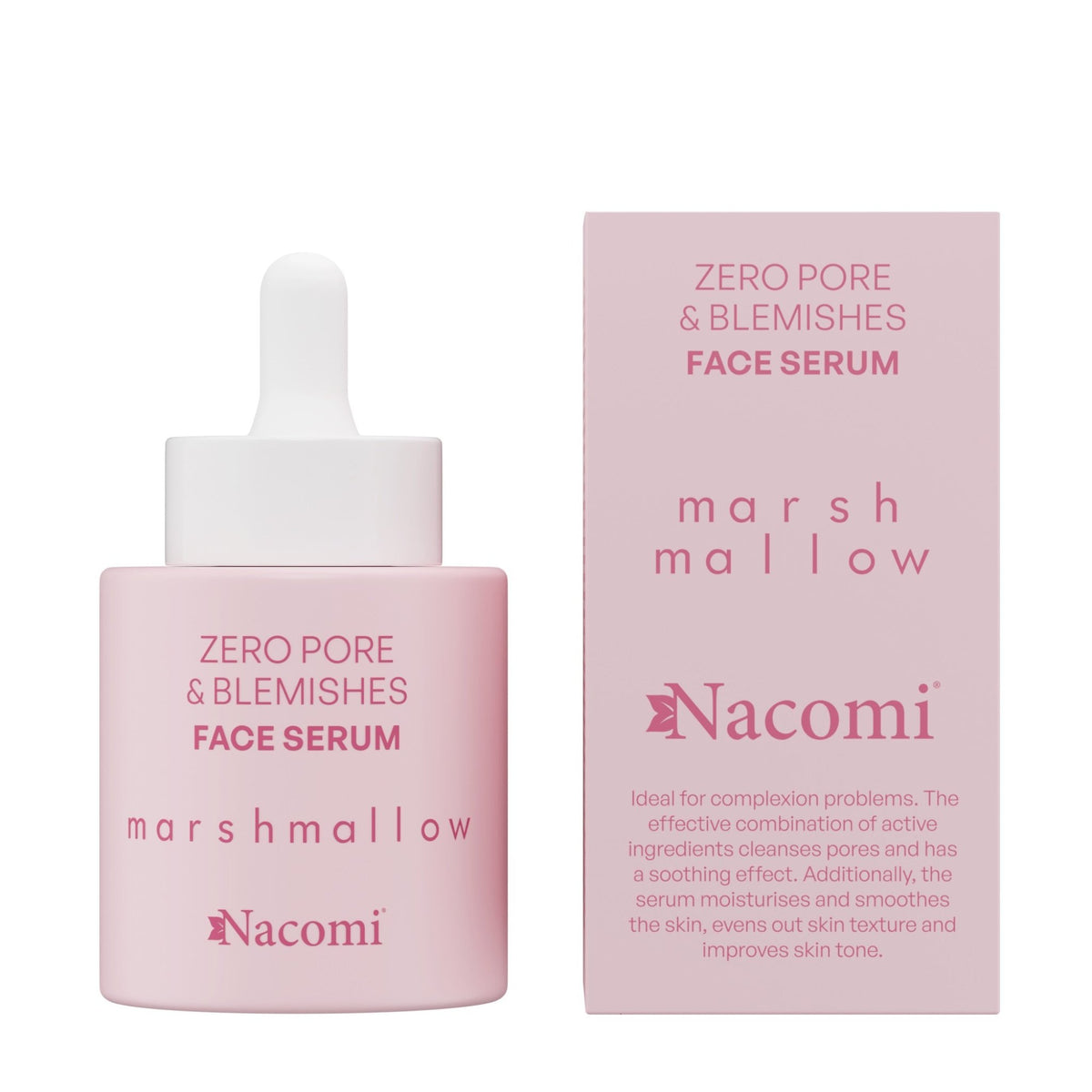 Nacomi<br/>Zero pore & blemishes face serum - Marshmallow<br/>30 ml