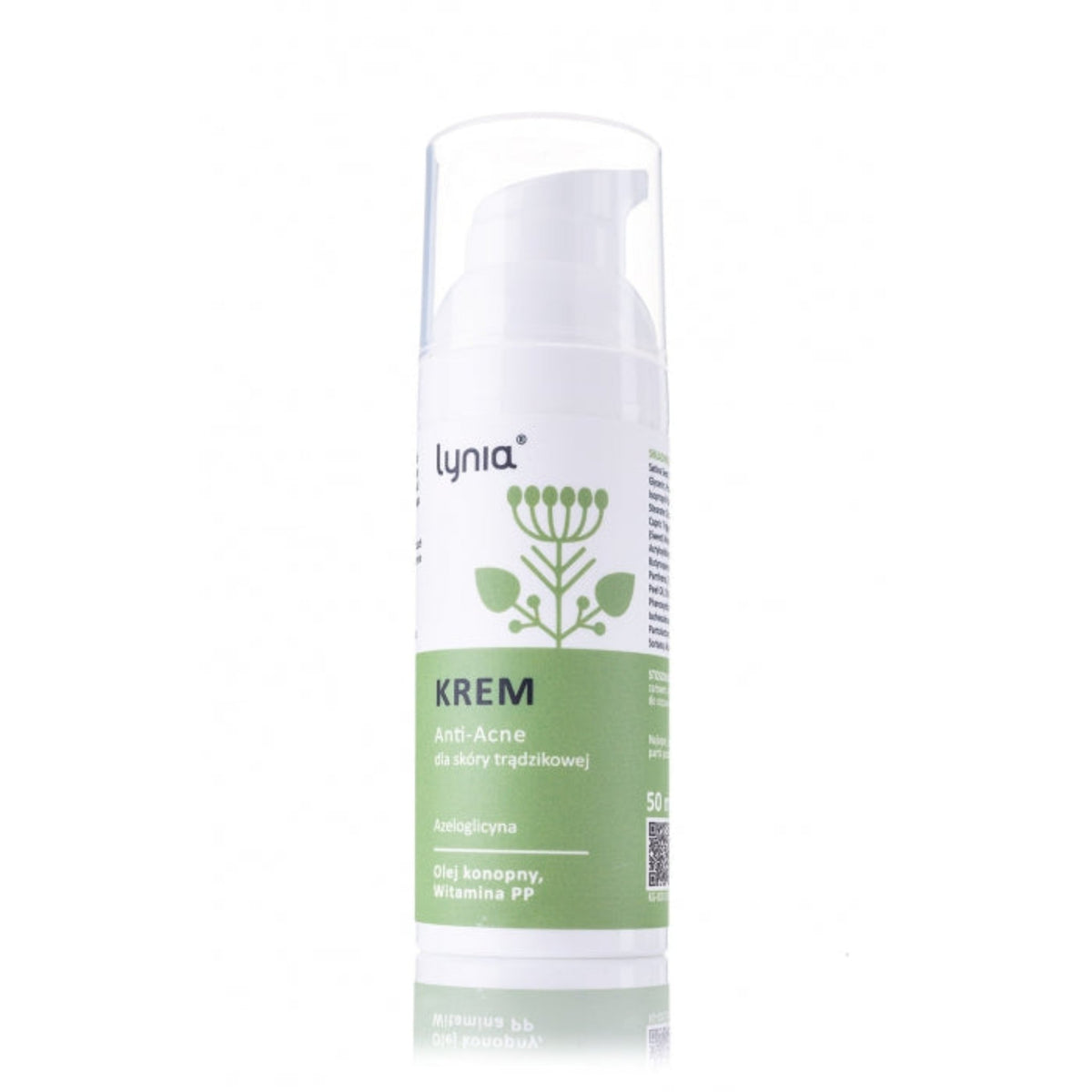 Lynia<br/>Cream for acne skin with azeloglycine and hemp seed oil<br/>50 ml