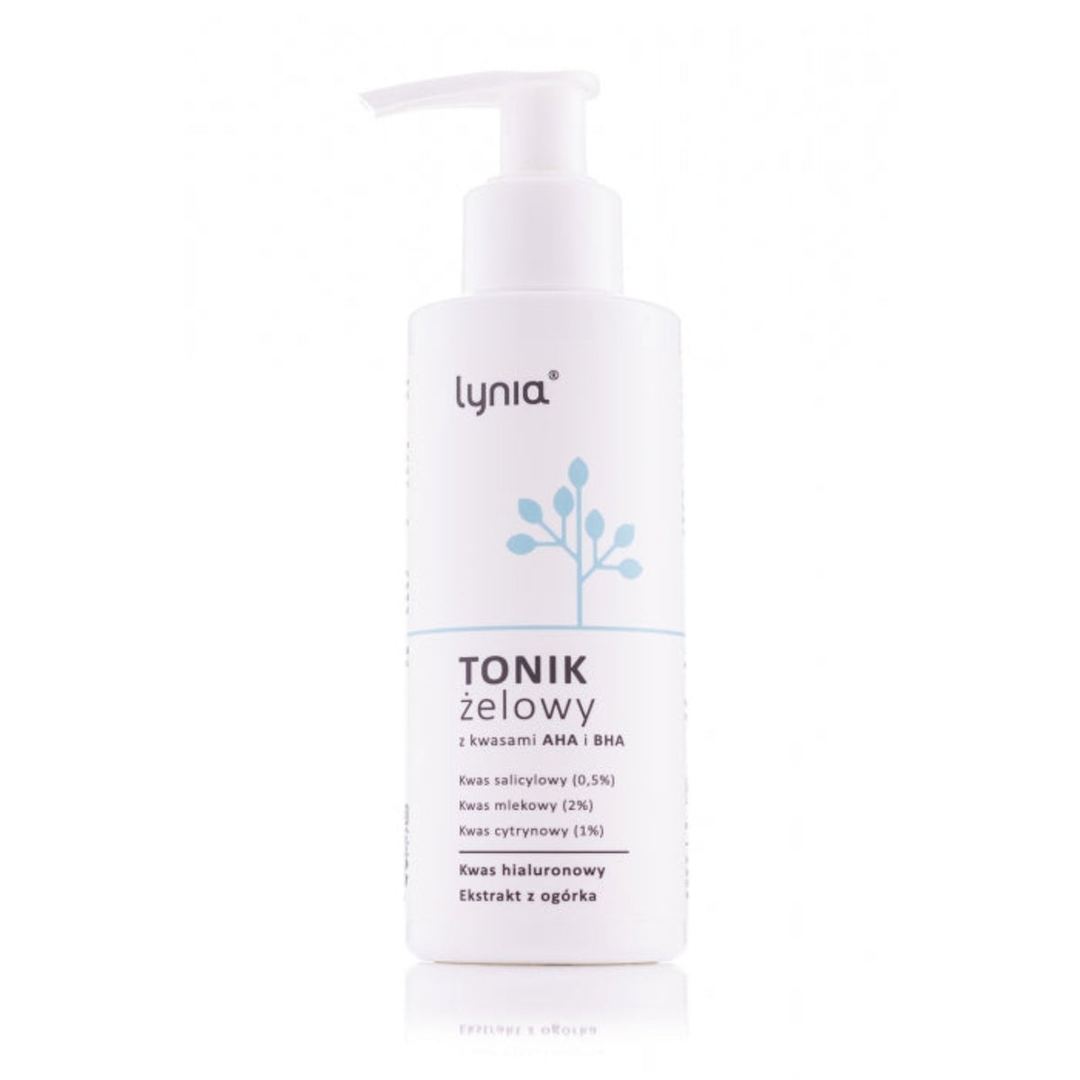 Lynia<br/>Gel Tonic with AHA and BHA acids - Salicylic acid (0.5%), lactic acid (2%), citric acid (1%)<br/>100 ml