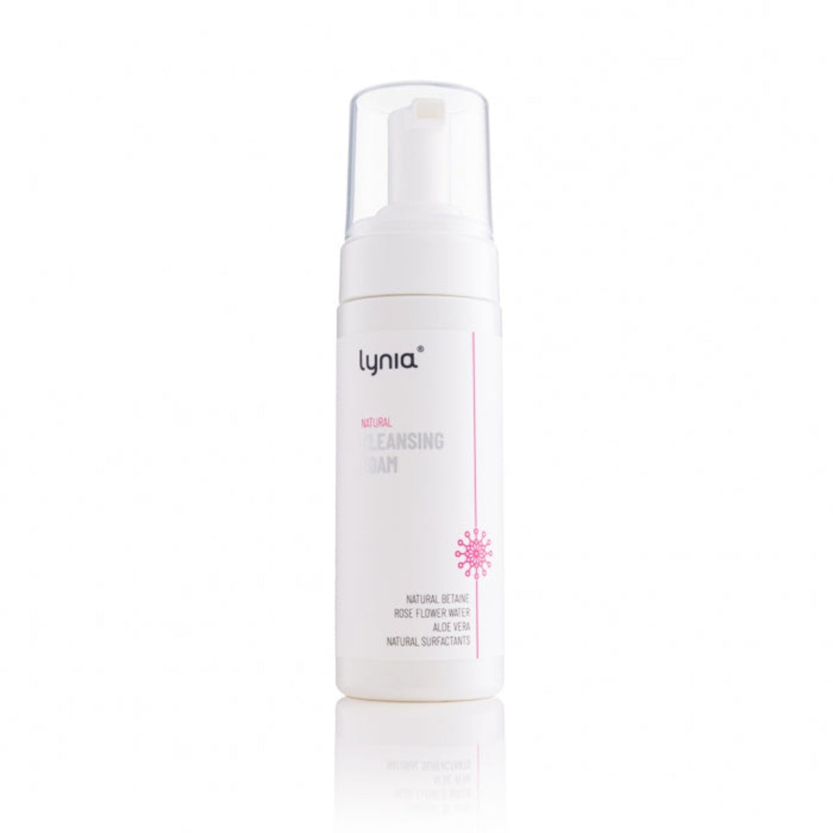 Lynia<br/>Moisturizing cleansing foam with natural betaine and rose water<br/>150 ml