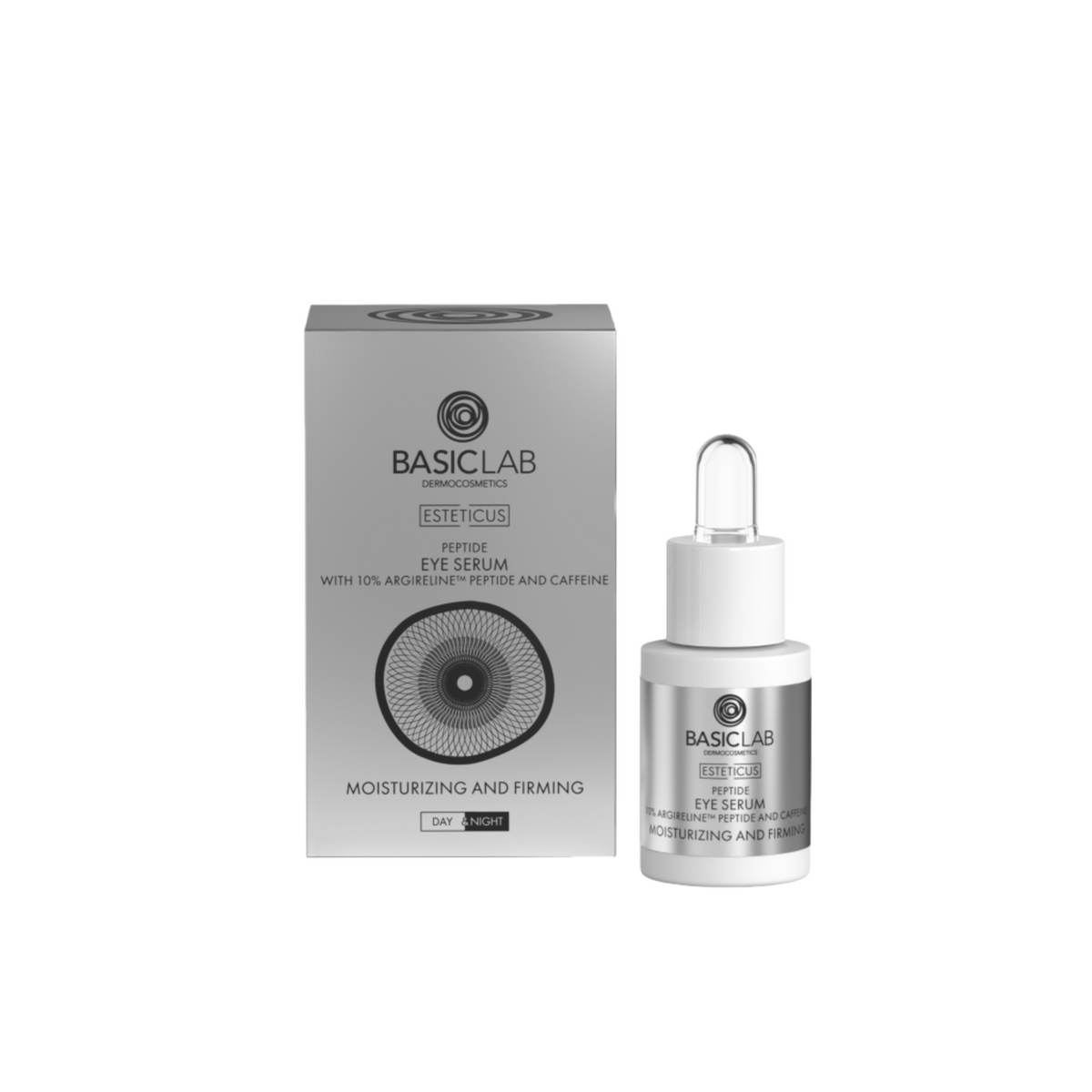 BasicLab Dermocosmetics<br/>Moisturizing and Firming<br/>Peptide eye serum with 10% argirelin<br/>15 ml